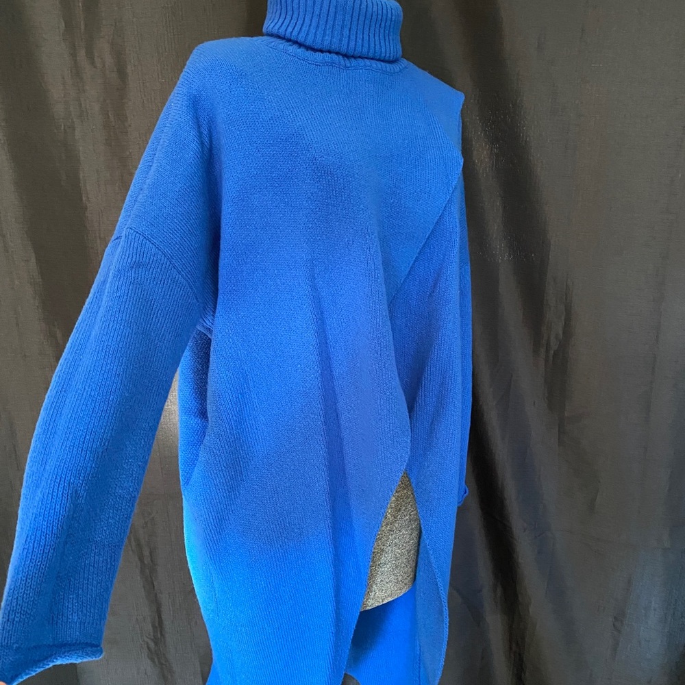 Asymmetrical Chunky Open Front Sweater - image 7